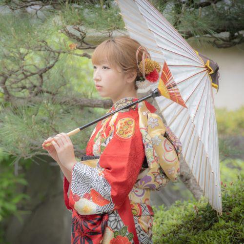 kamiFURI　振袖　撮影の様子