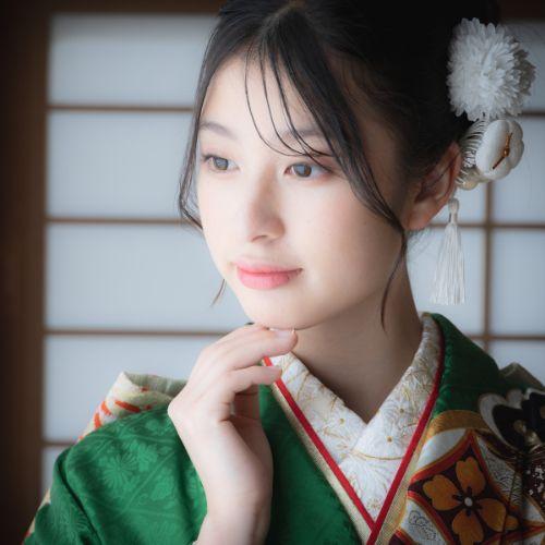 kamiFURI　振袖　撮影の様子