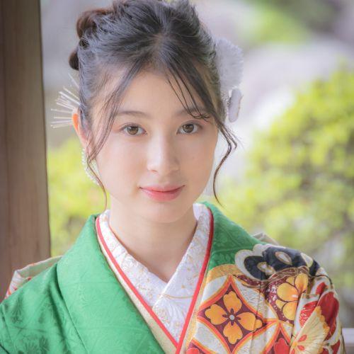kamiFURI　振袖　撮影の様子