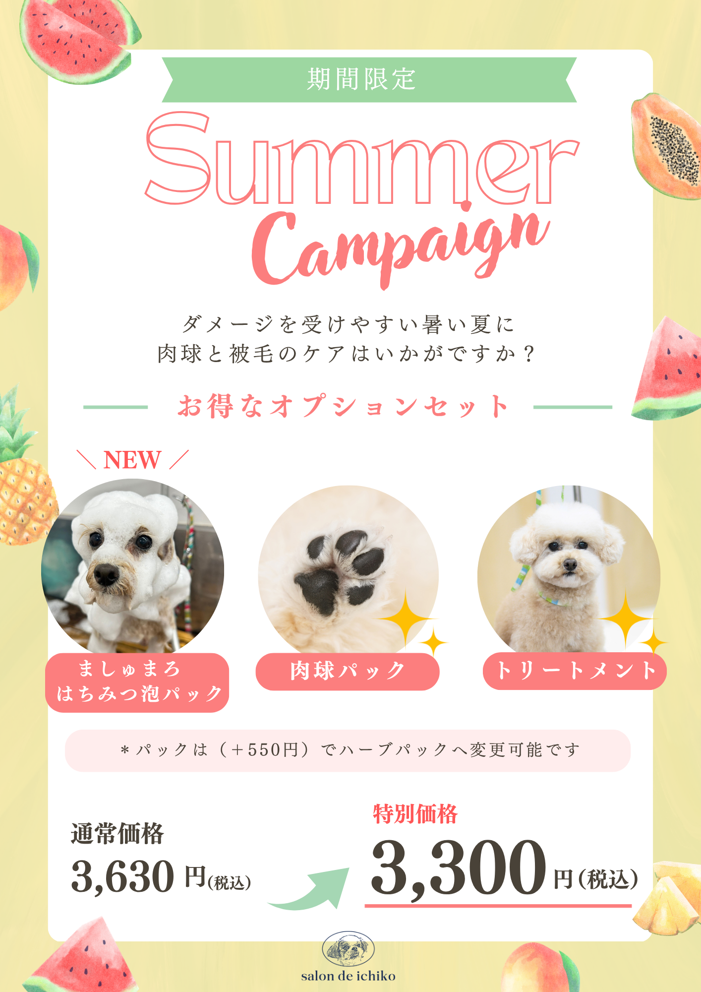 ３月キャンペーンの案内