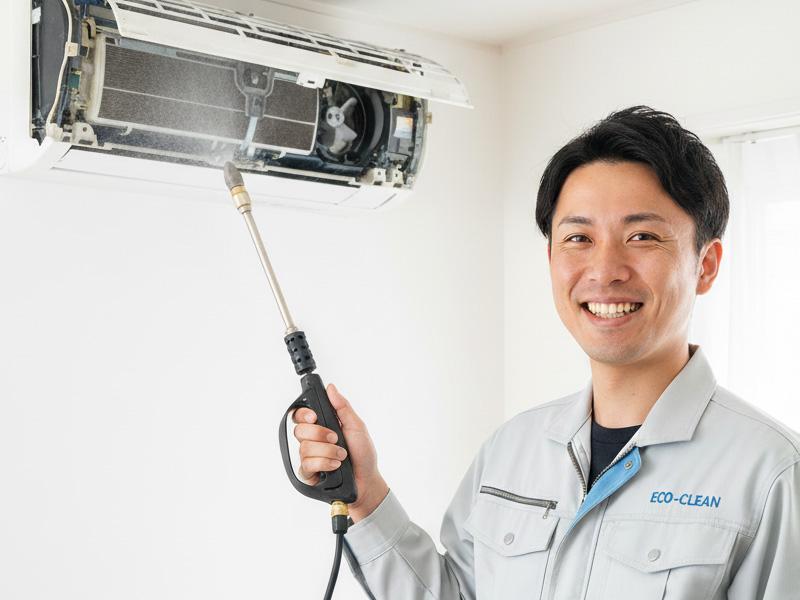 【イメージ画像】事業参入が比較的容易なエアコン分解クリーニング市場