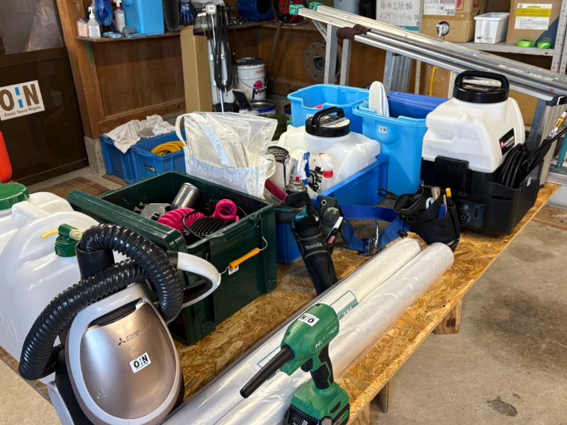 【画像】エアコン分解クリーニング事業を開始する為に必要な資機材一式