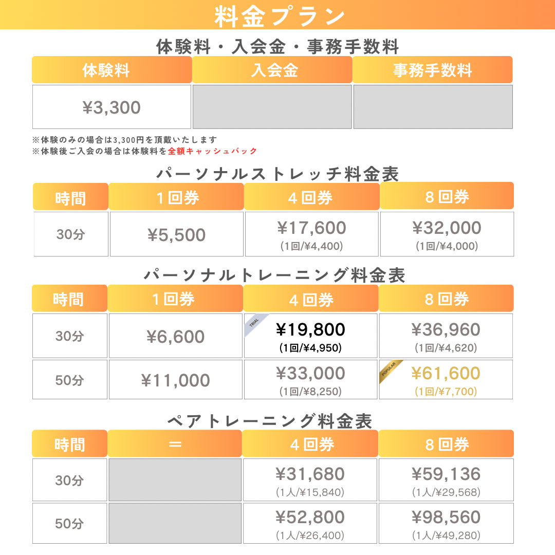 料金プラン一覧
