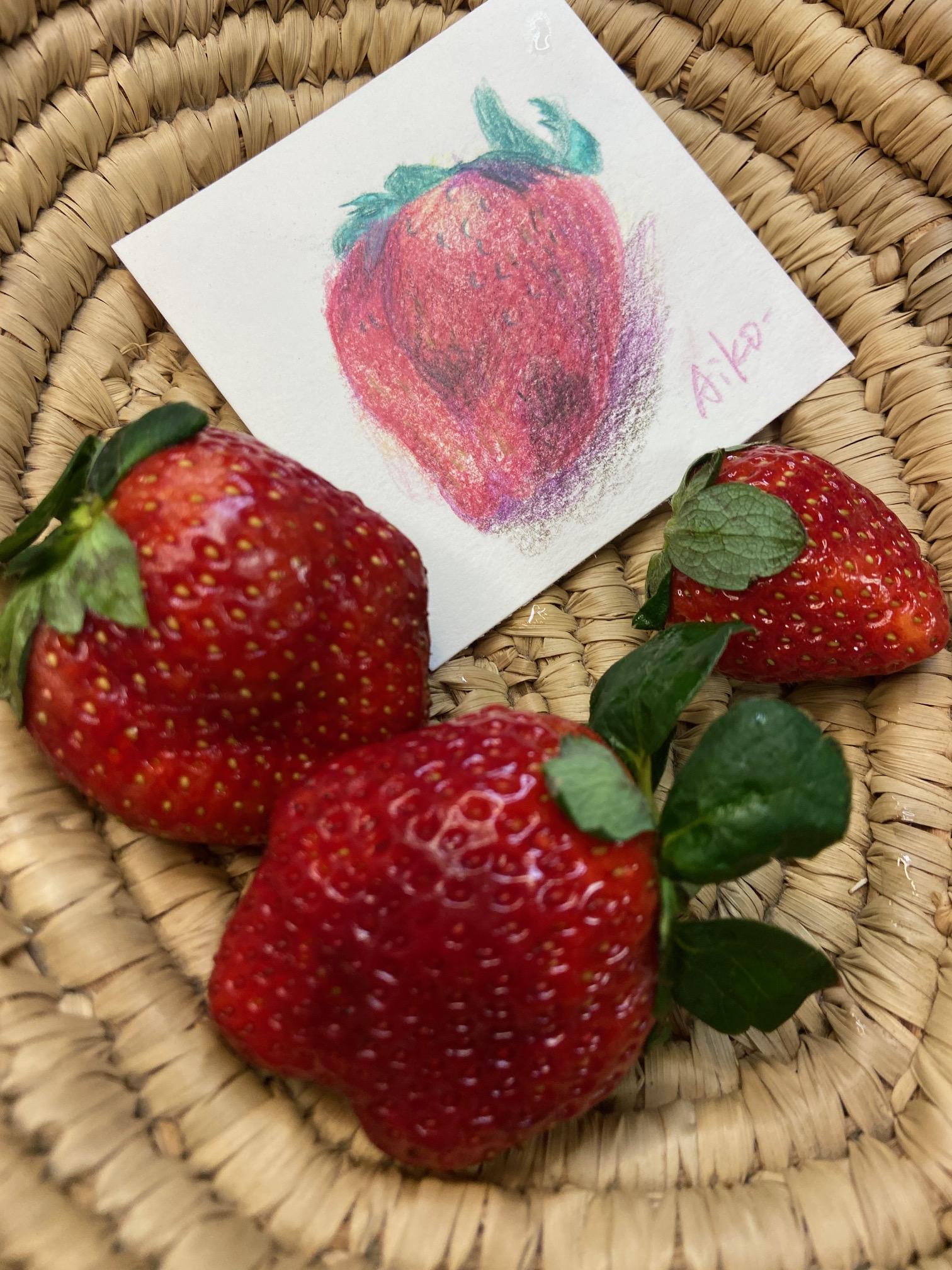 2月22日(日）17：00～18：00　ゆうがおパーク研修室　『いちごを描く』の商品画像