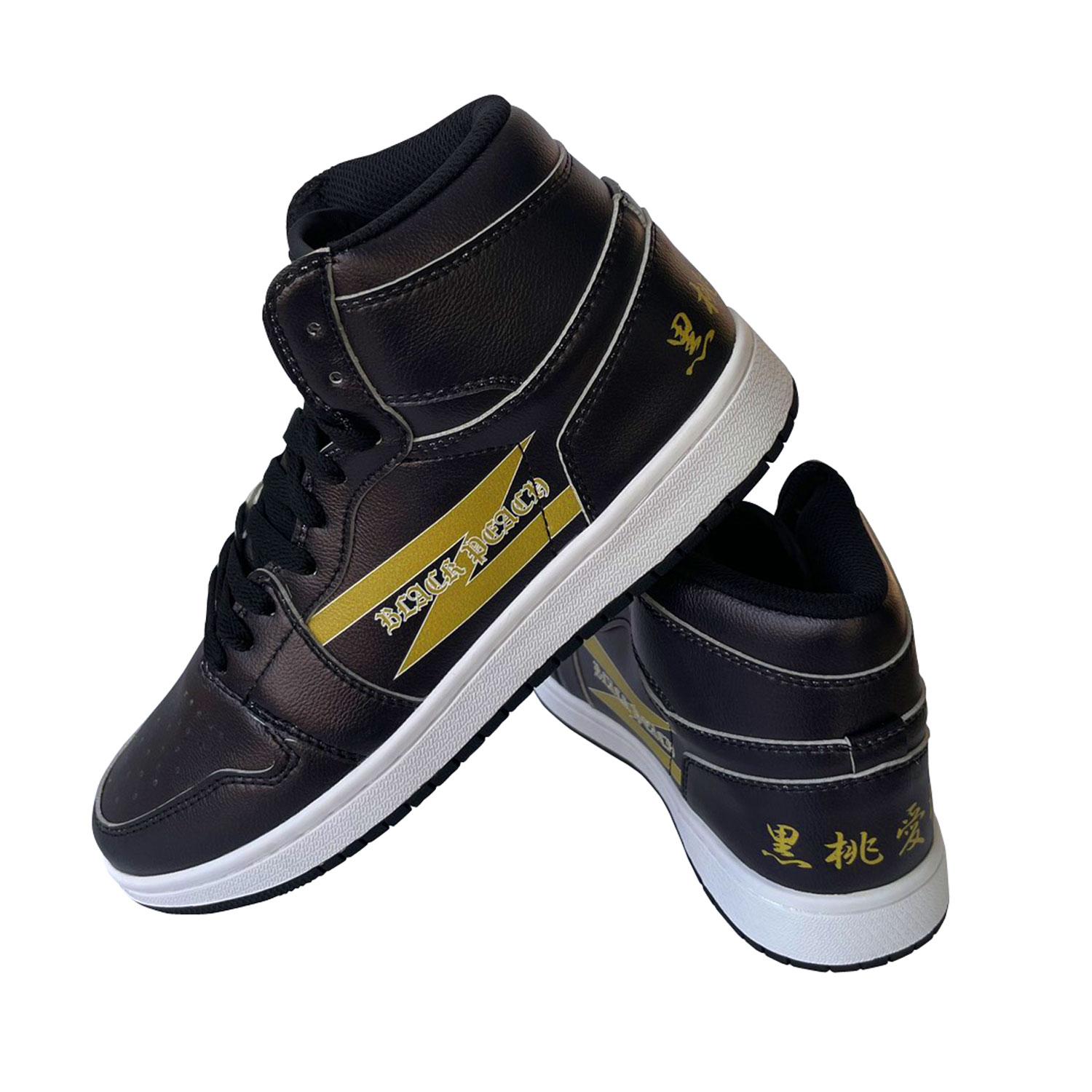 油浦桃 BLACK PEACH Collaboratioスニーカー ハイカットBLACKの商品画像