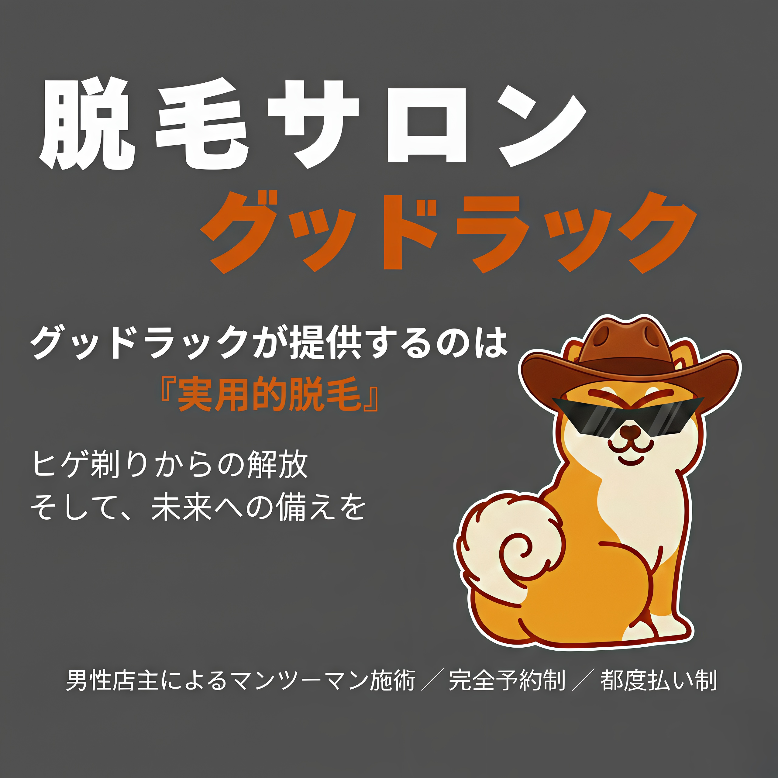 倉吉 メンズ脱毛 グッドラック