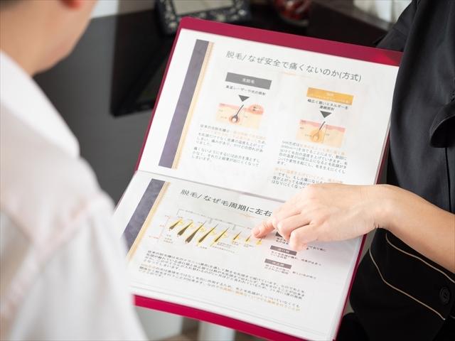 鳥取倉吉のメンズ・レディースヒゲ脱毛のカンセリング風景（イメージ）