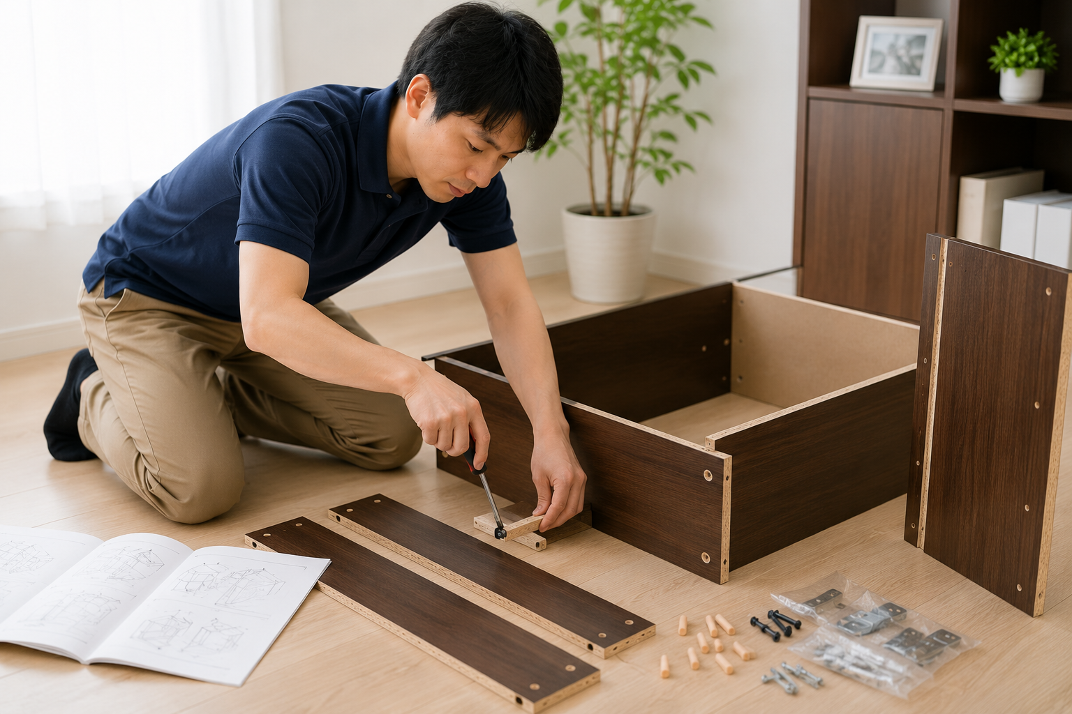 家具の組立の画像