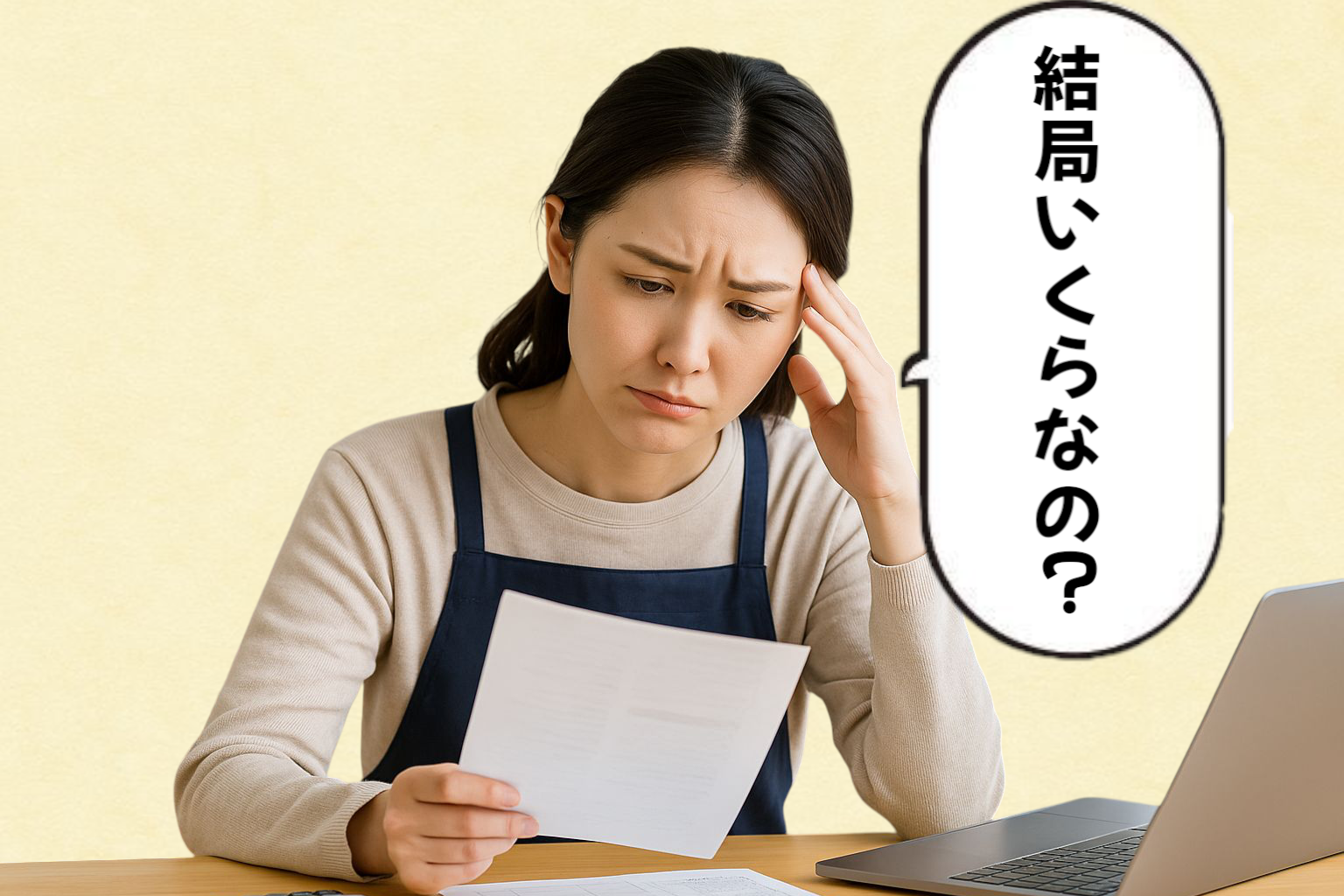 蜂の巣駆除の料金が分からず困る女性 見積もりトラブルへの注意喚起
