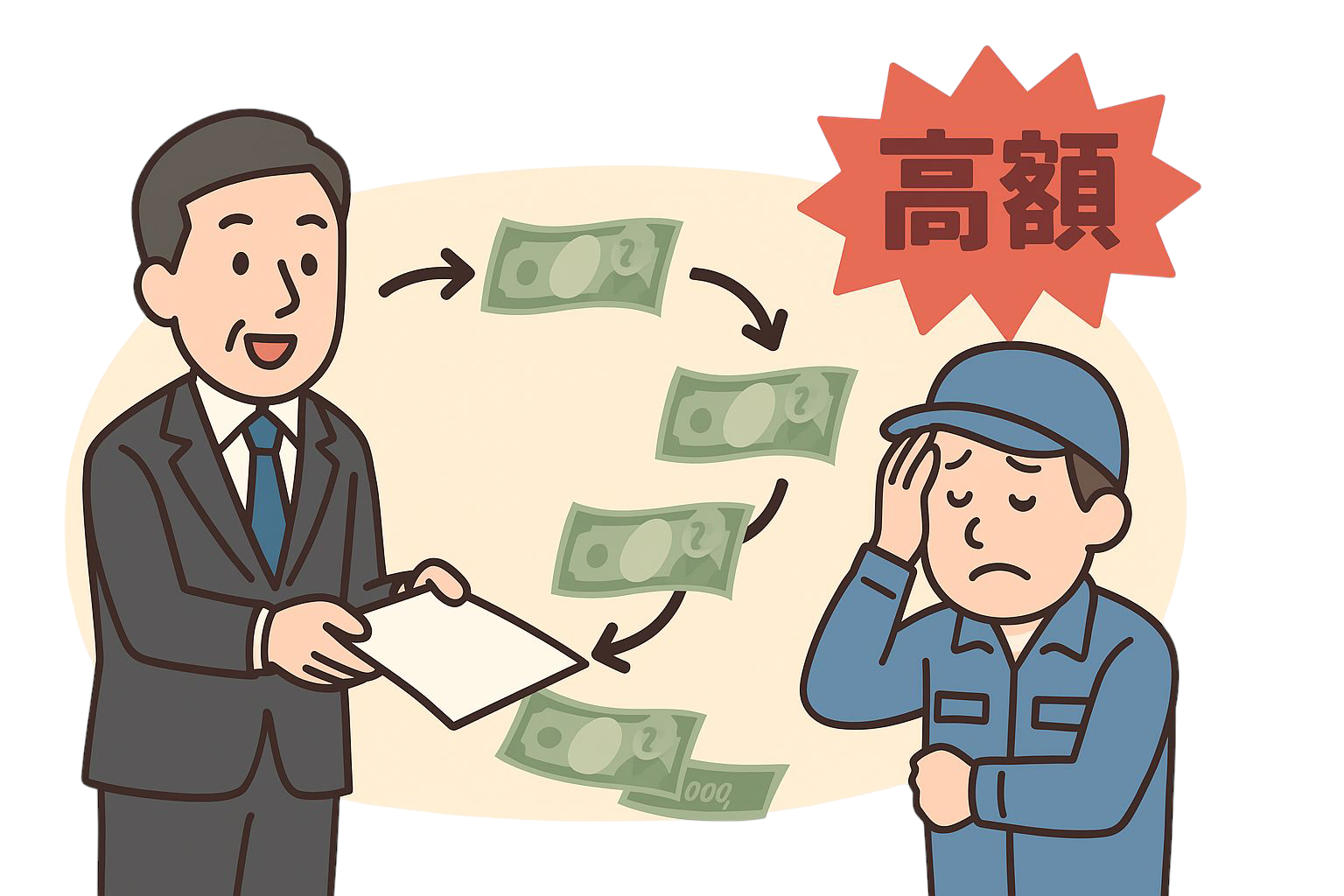 仲介や下請けで料金が高くなる蜂の巣駆除業者の注意点