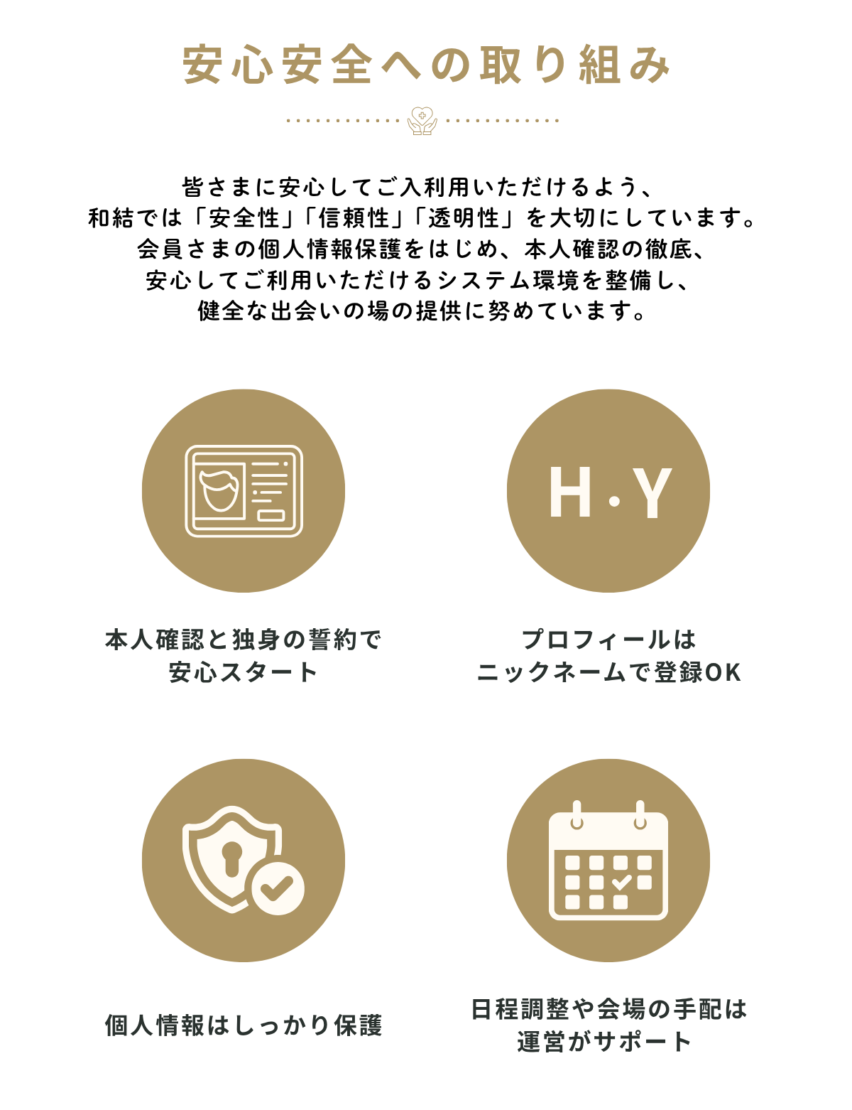 安心安全の取り組み