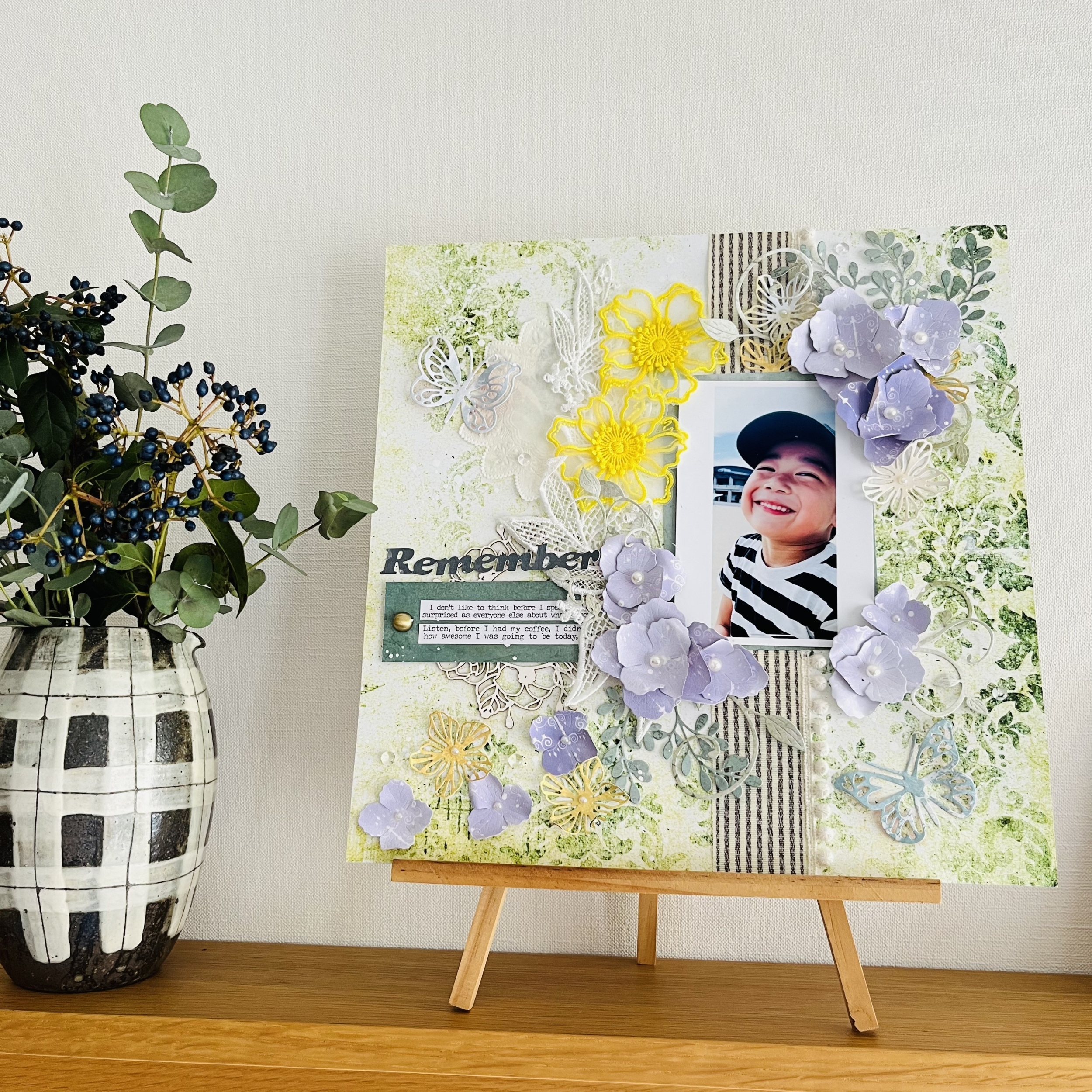 時間がなくても不器用さんでも作れる 世界に一つだけのスクラップブッキング