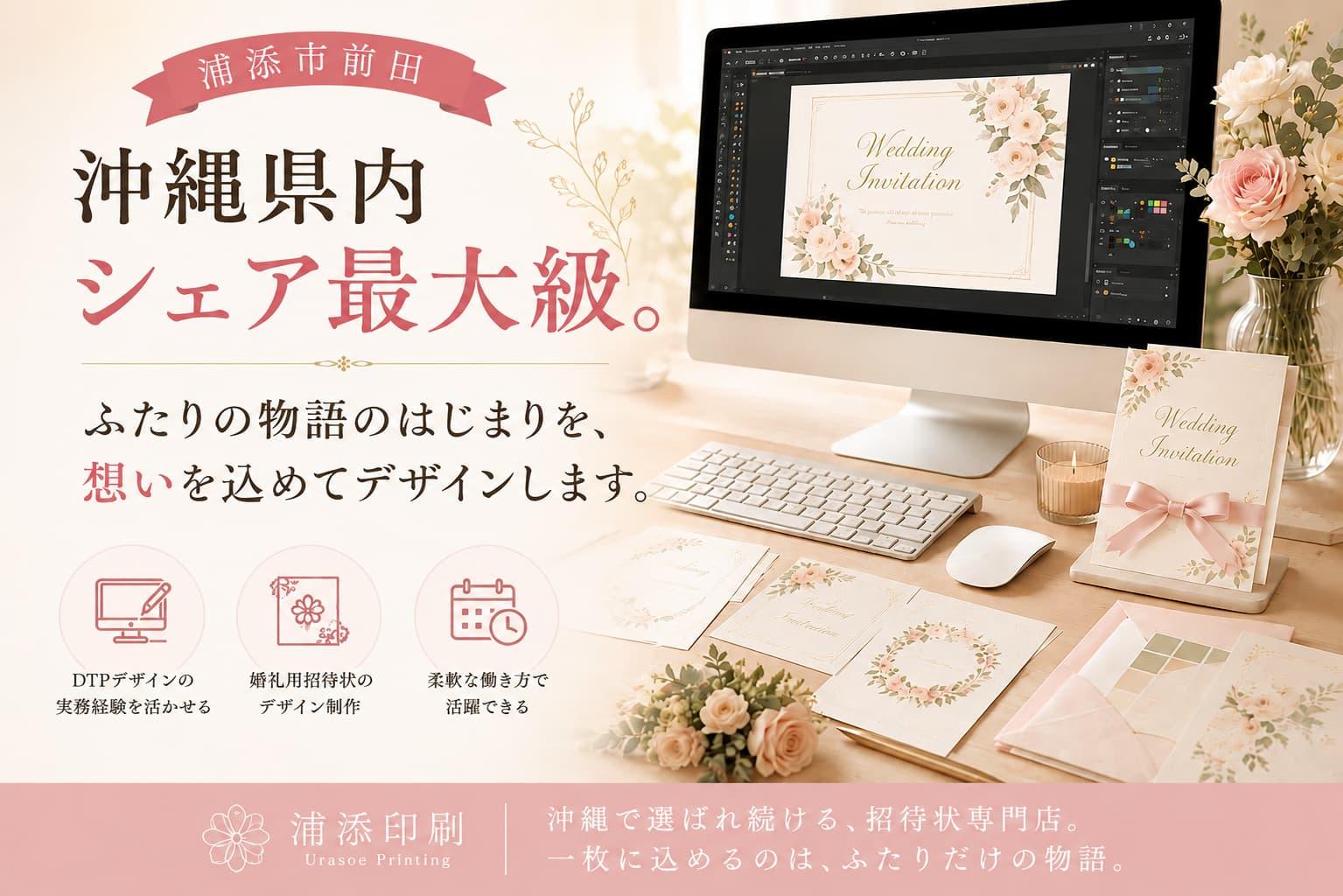沖縄県内シェア最大級の結婚式招待状専門店