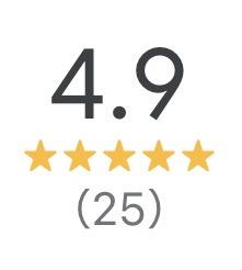 Google Maps rating of 4.9 stars with 25 reviews for Soramame Chiropractic Clinic in Takarazuka near Osaka