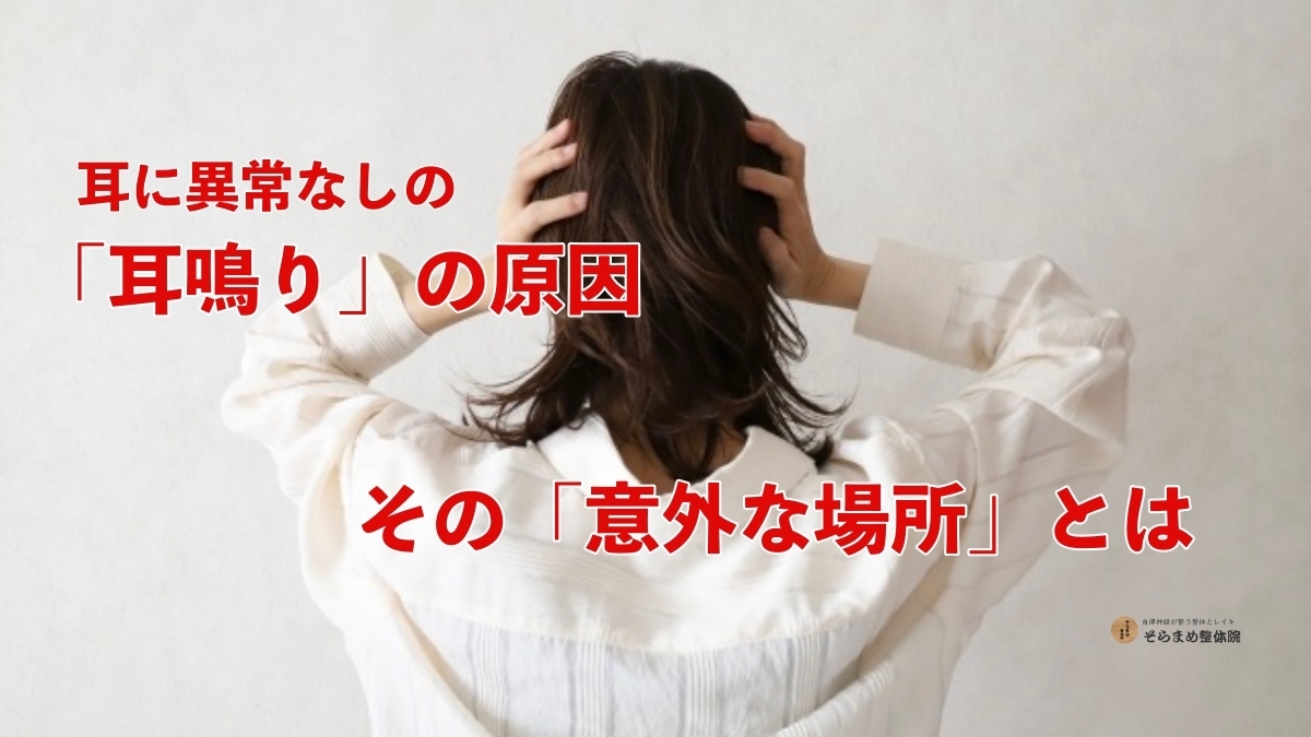 耳に異常なしの耳鳴りの原因とその意外な場所とは｜そらまめ整体院ブログのメイン画像
