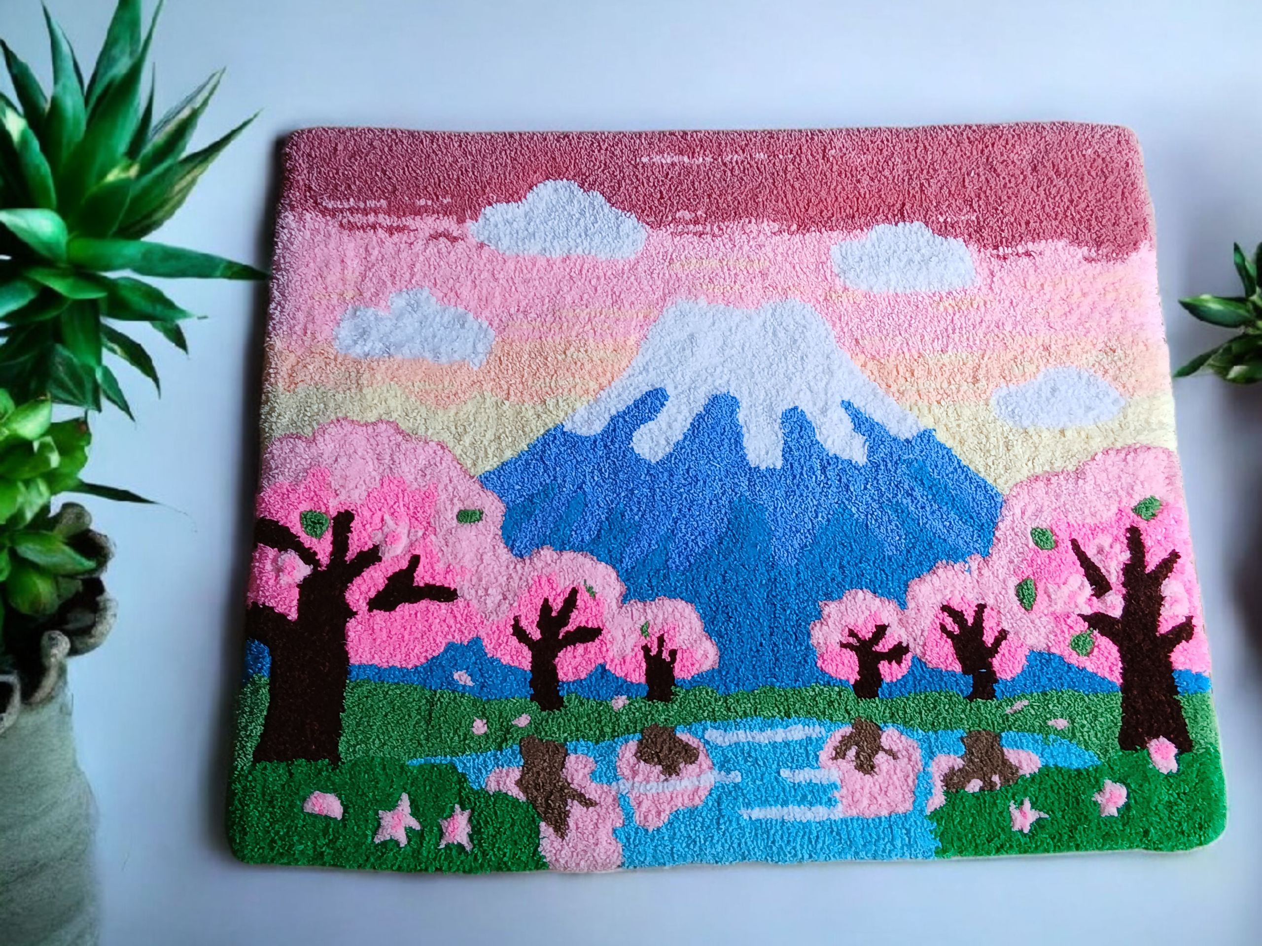 ラグマット　～春の富士山～の商品画像