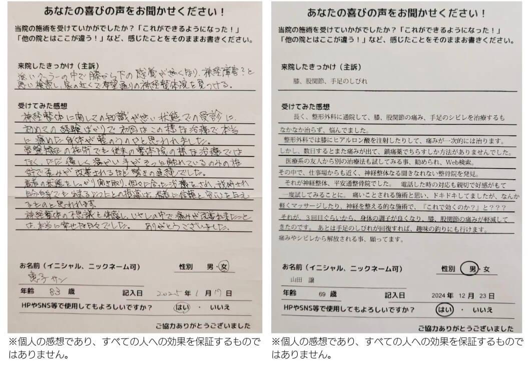 患者さんの感想文