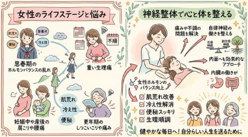 祖母、母、娘が仲良くリビングでくつろいでいる場面