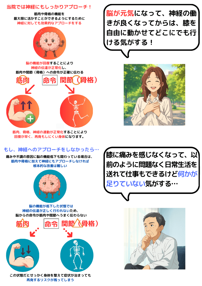 脳の機能が回復すれば神経、骨格、筋肉のポテンシャルが最大限発揮される