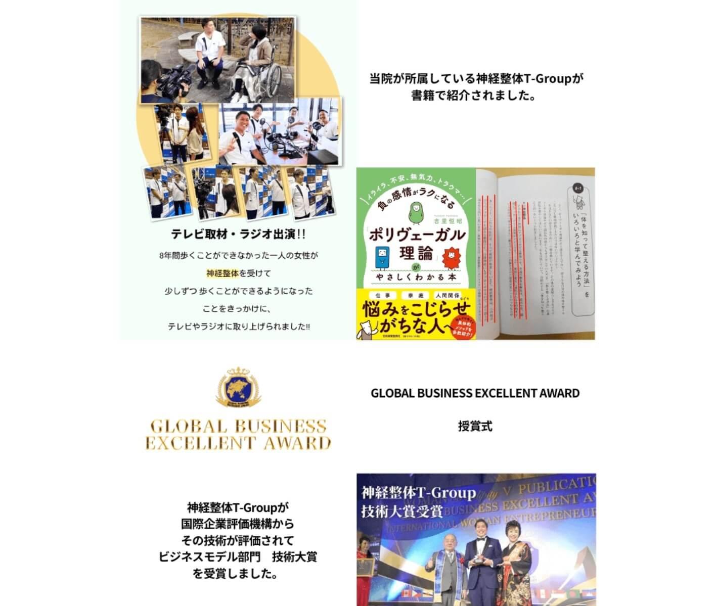 神経整体T-Group　書籍紹介　授賞式