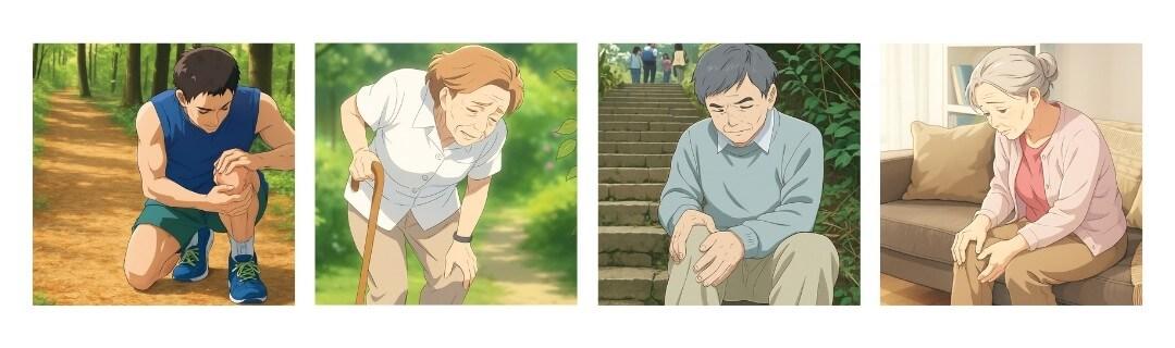 膝が痛くて悩んでいる人達
