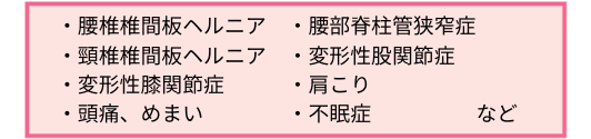 身体のゆがみが引き起こす疾患のリスト