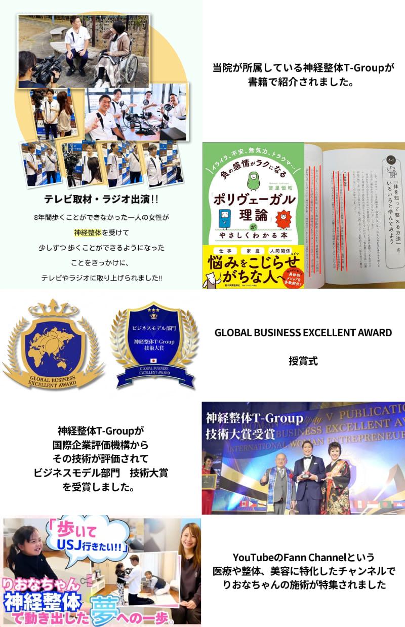 神経整体T-Groupの活動など、ポリヴェーガル理論の書籍で紹介されました、国際企業評価機構から技術大賞を受賞しました
