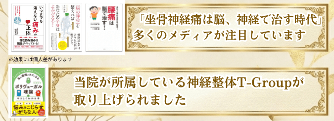 坐骨神経痛は脳、神経で治す時代です