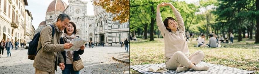 身体の状態が良くなって人生を楽しんでいる人達