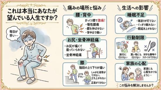 身体に関する悩みを表現したグラフィックレコーディング
