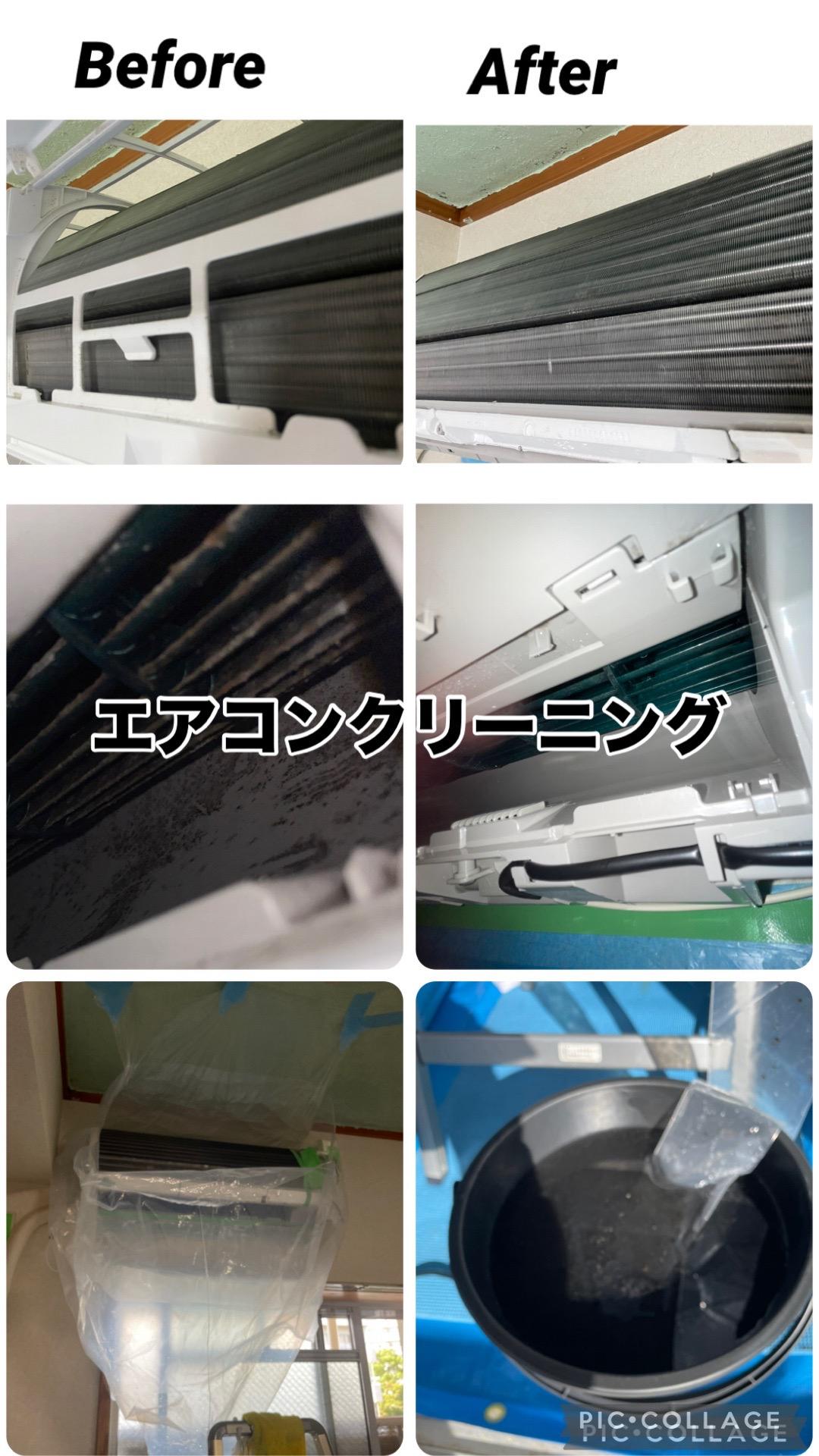 所沢コネクトエアコンクリーニングの作業写真