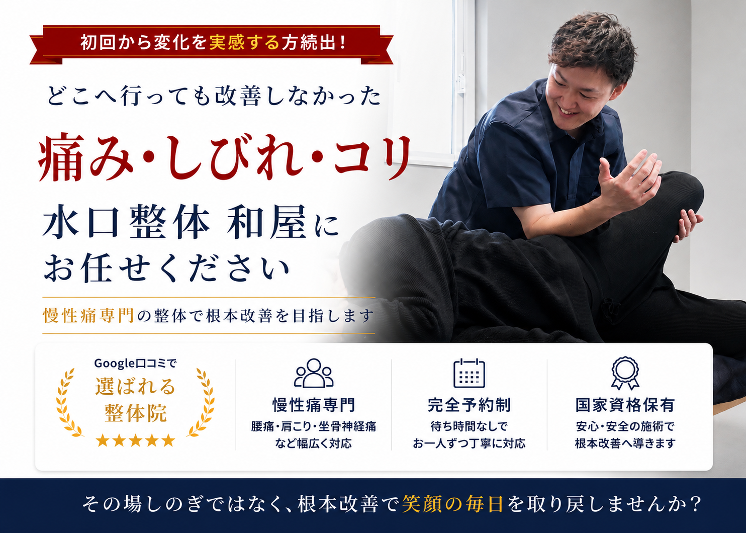 滋賀県甲賀市で整体なら「水口整体 和屋」