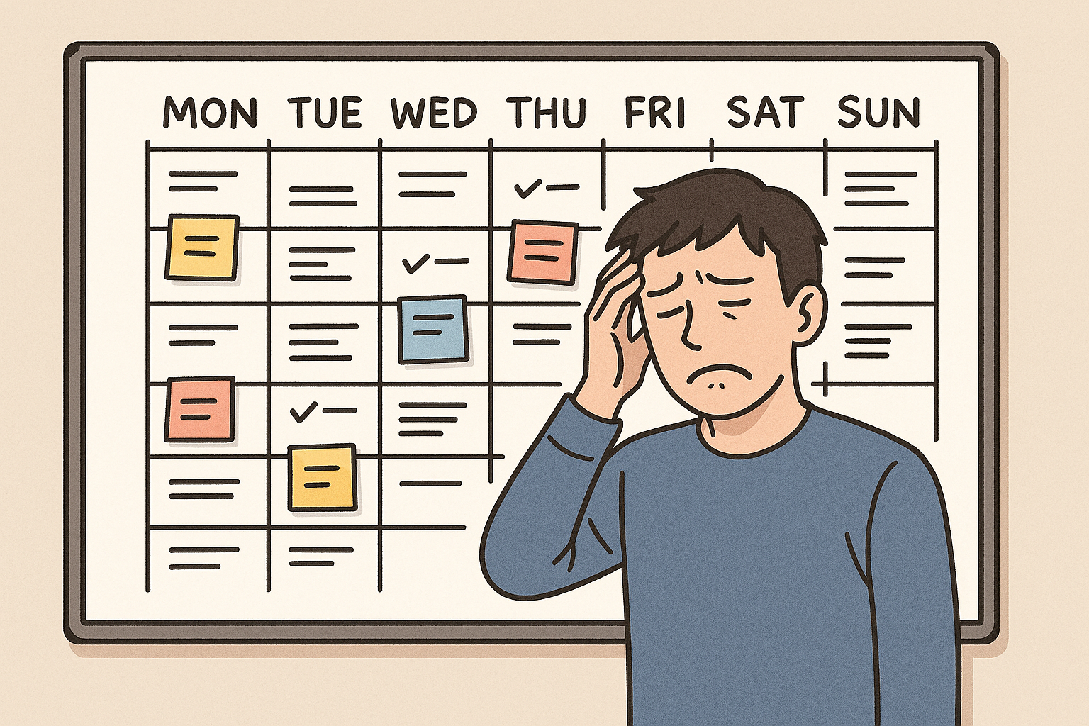 ホワイトボードでのスケジュール管理の限界に困る管理者