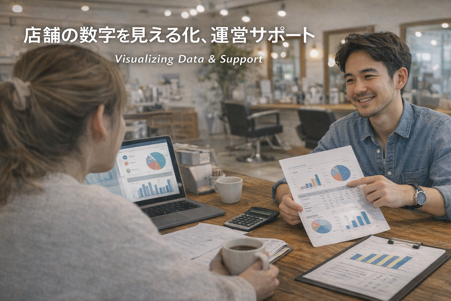 店舗の数字を可視化して運営サポート