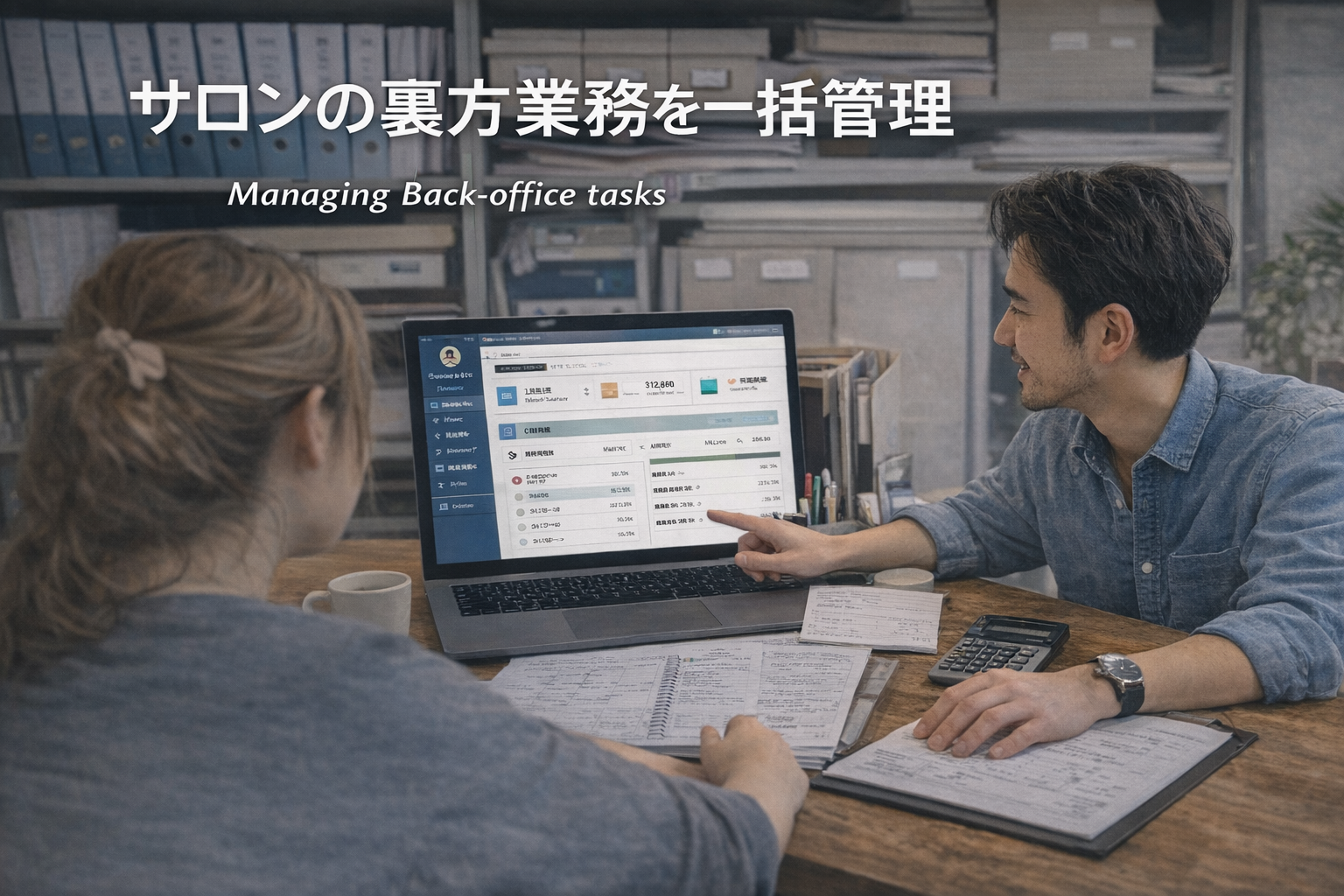 サロンの裏方業務を一括管理
