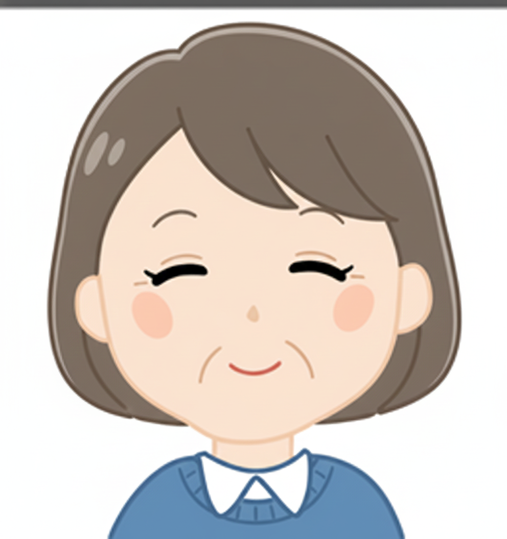 高齢女性イラスト