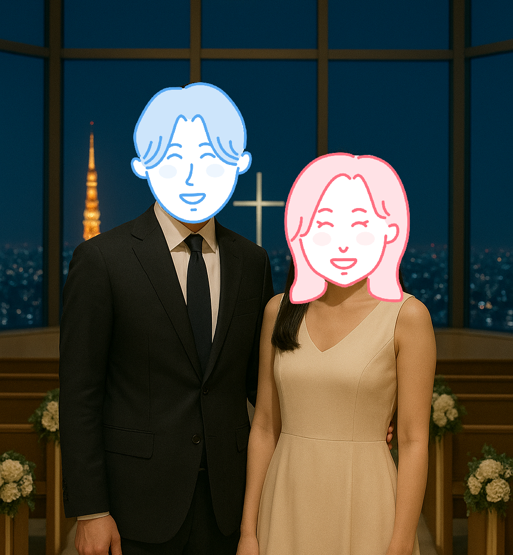 ４２才再婚希望男性のプロポーズ後のお写真　ヒルトン東京にて