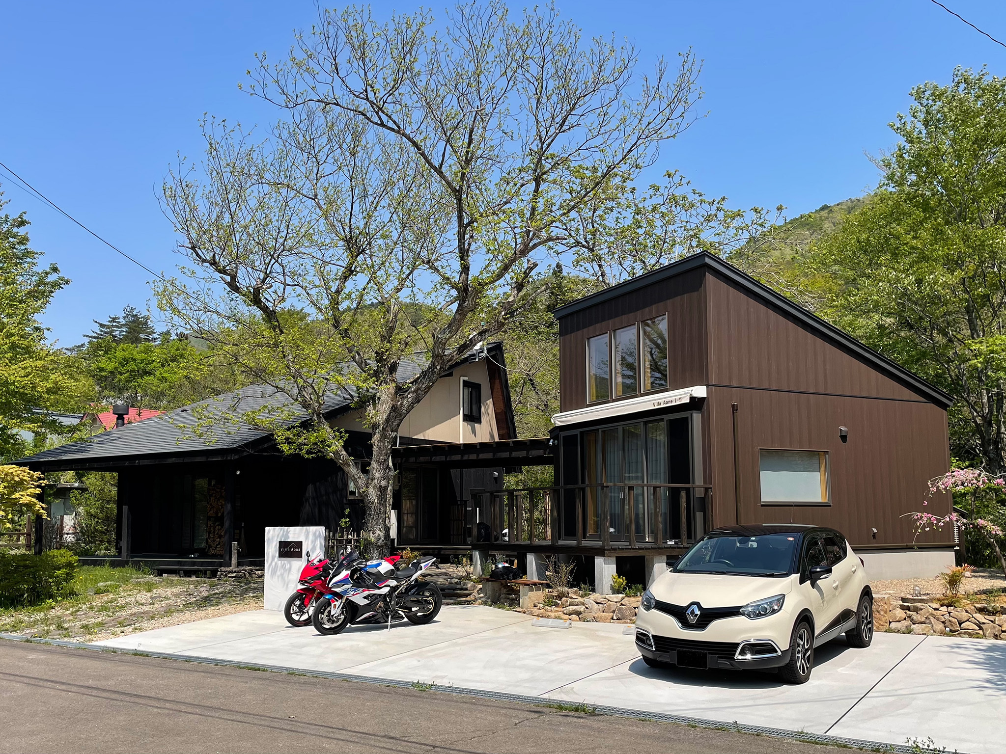 Villa Aone：2棟丸貸しコテージ-宮城県川崎町青根温泉-の外観