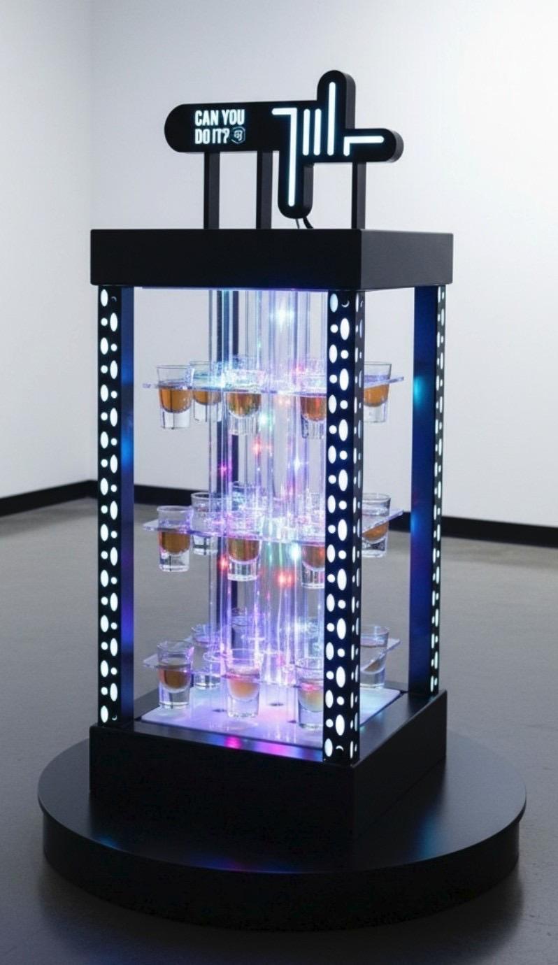 全長150cmのテキーラタワー　６０個 全長150cmのテキーラタワー 60個 テキーラ観覧車のおすすめ人気