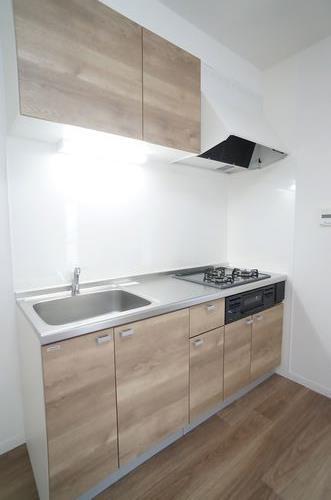 ３コンロのビルトインキッチン