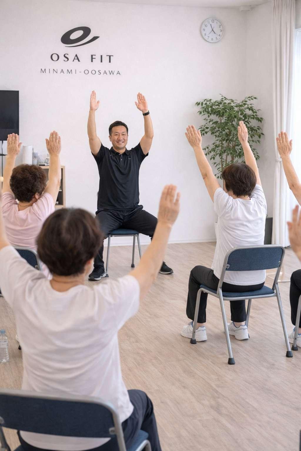 八王子南大沢で開催しているシニア向け体操教室OSA FITの様子