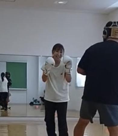 南大沢会場で開催している初心者向けボクササイズ風景