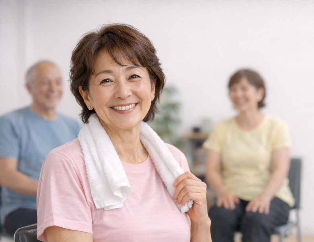 八王子南大沢で開催しているシニア向け体操教室OSA FITの様子