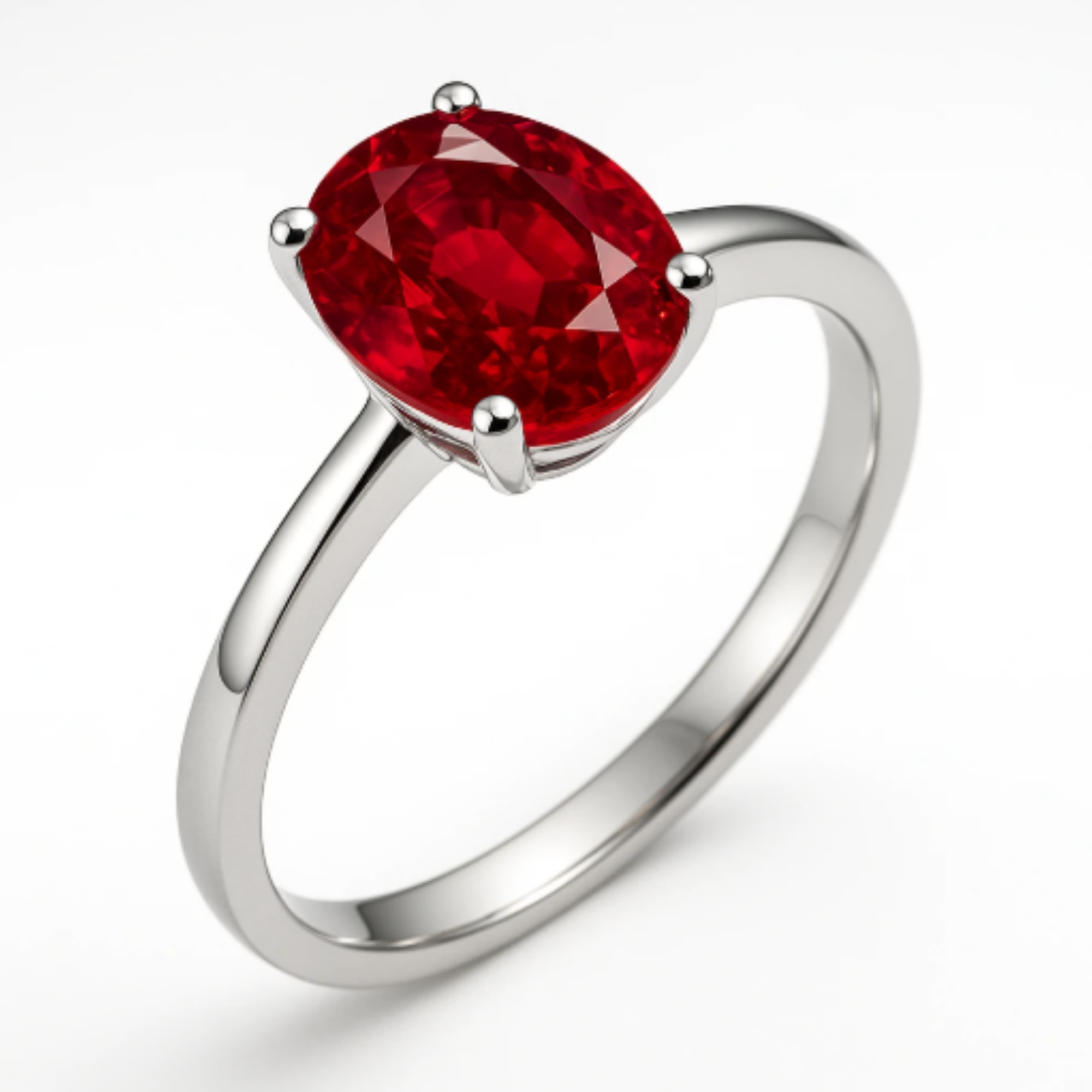 PT950ルビーソリティアリング 1.0ctの商品画像