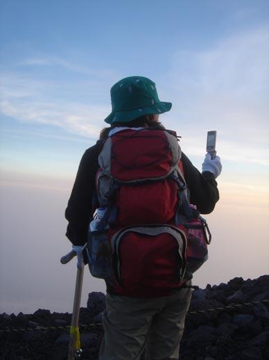 富士山でのこの写真は2005〜2010、この時はガラゲー