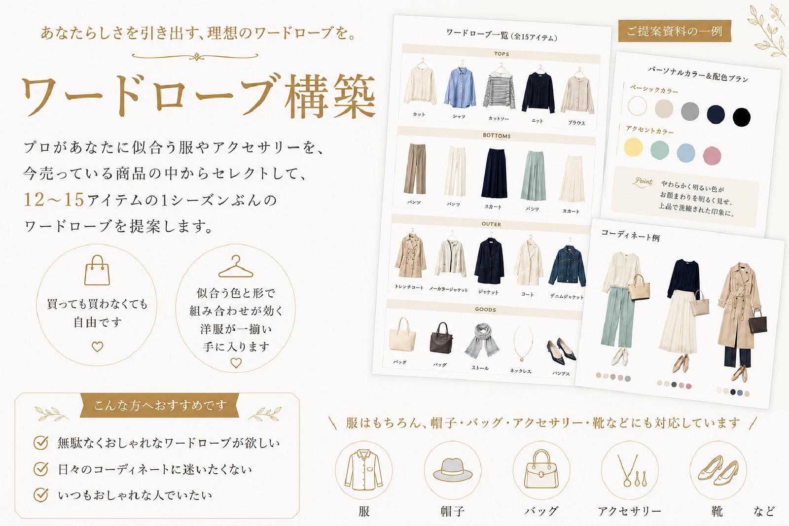 ワードローブ構築のご提案資料の見本画像