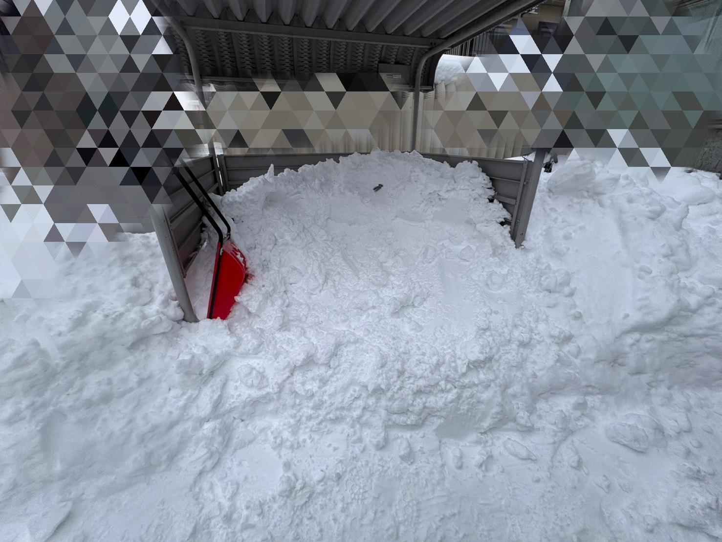 札幌の雪かき作業前