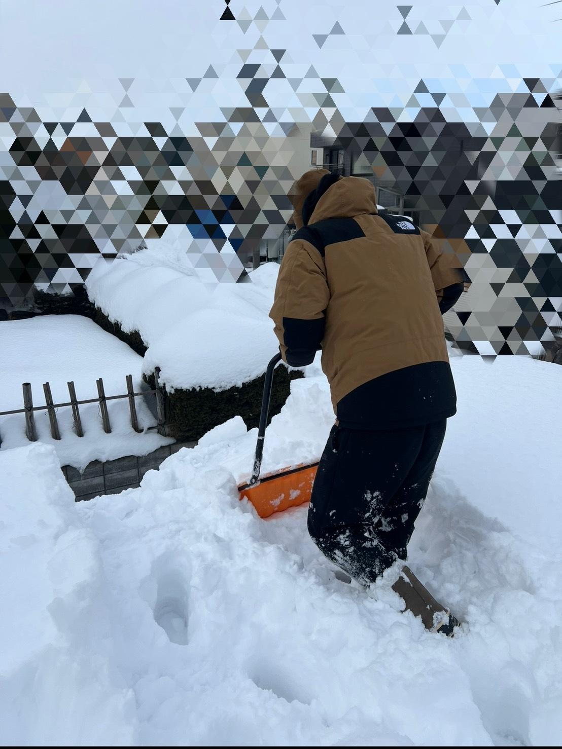 車庫の雪下ろし