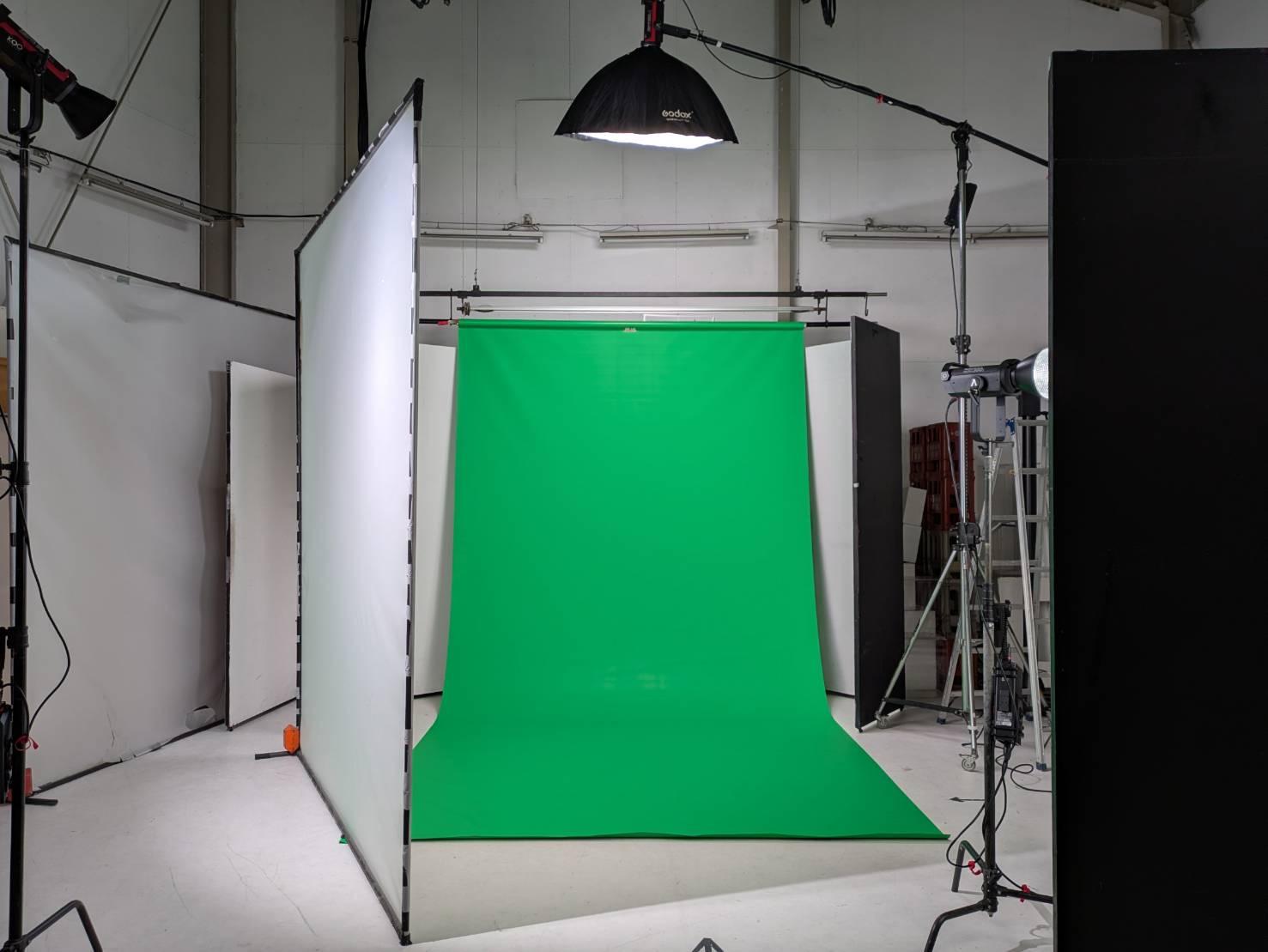 グリーンバック_セット（クロマキー合成）