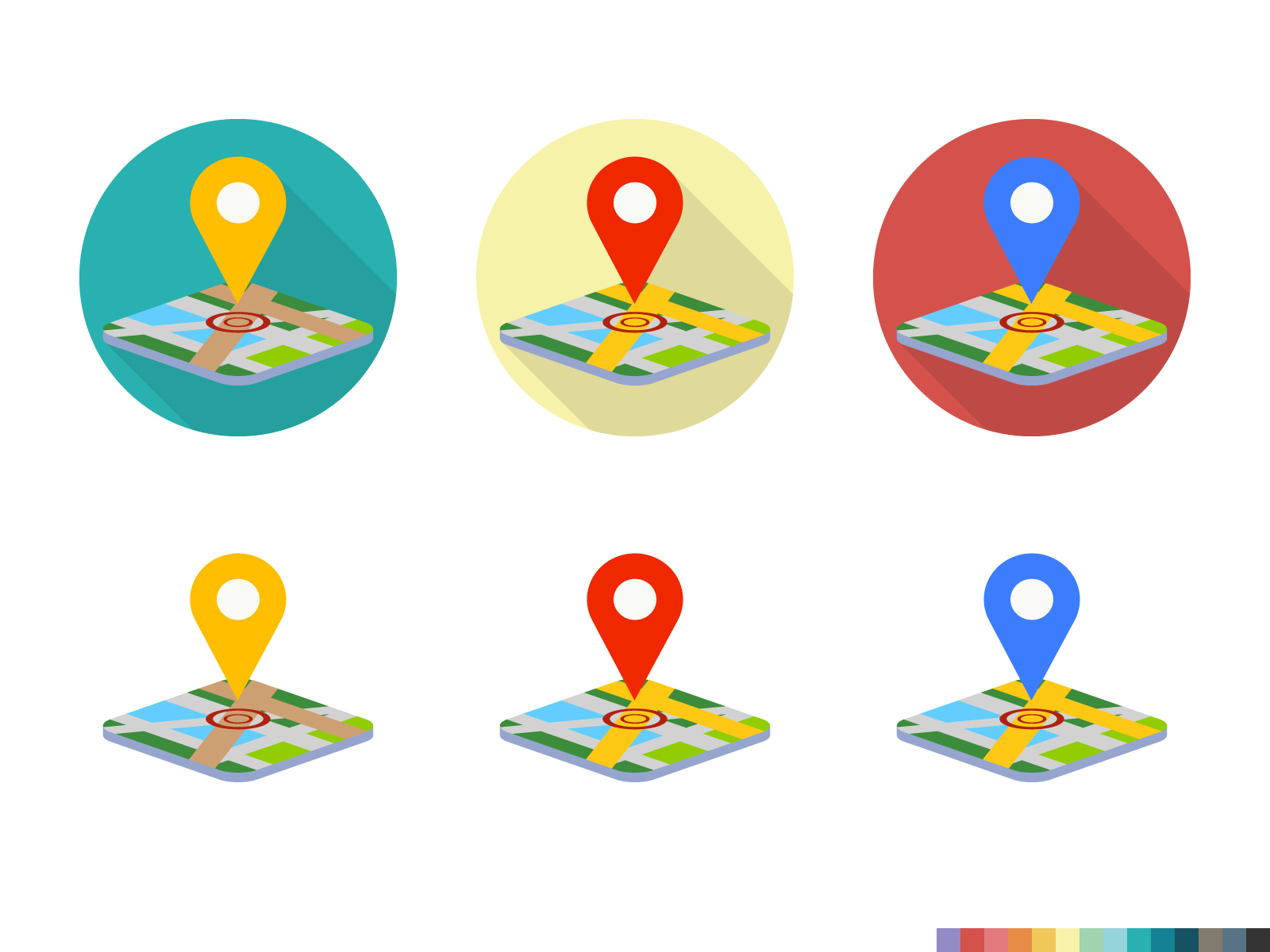 google mapをイメージした図